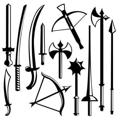 Sword set clipart