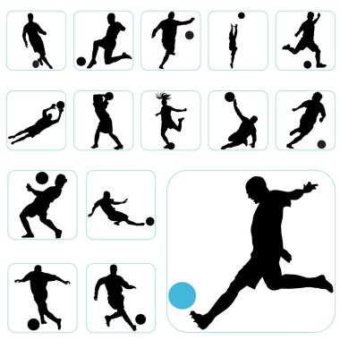 Soccer set clipart