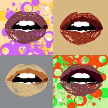 Lips set clipart