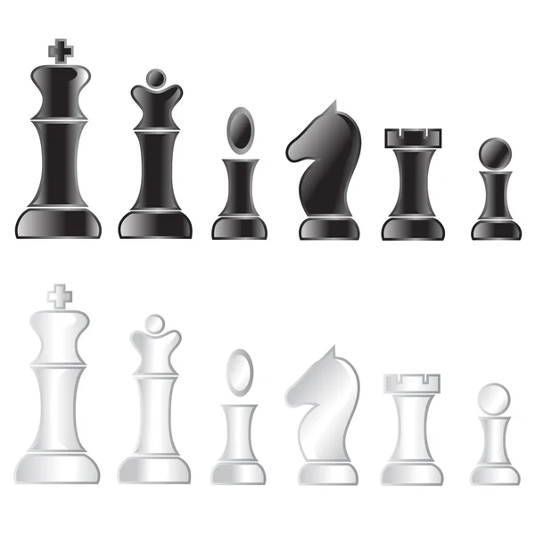 棋盘上的棋子 — 图库矢量图片