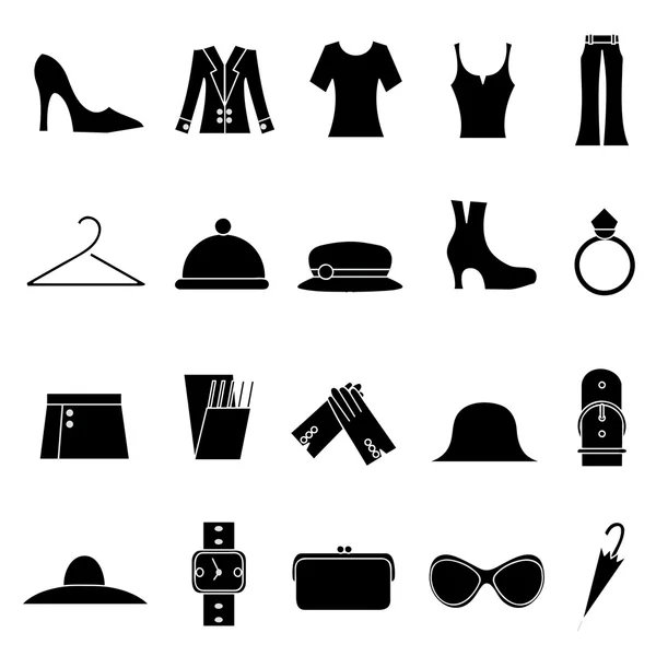 Femme mode et vêtements — Image vectorielle