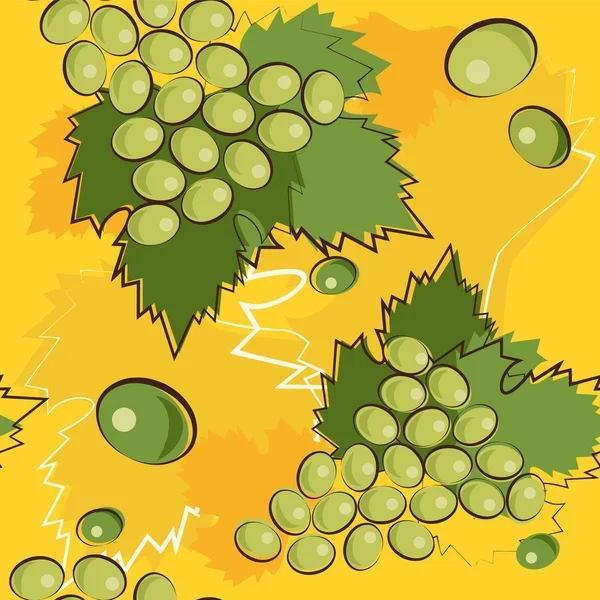 Pattern of grapes — Stock Vector