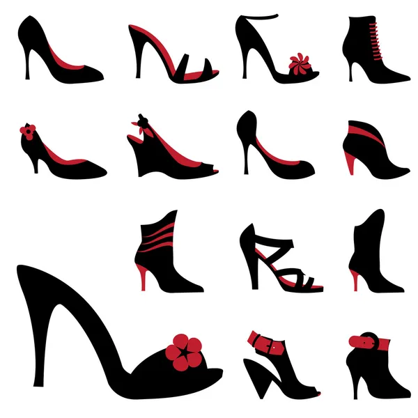 Moda zapatos de mujer — Archivo Imágenes Vectoriales