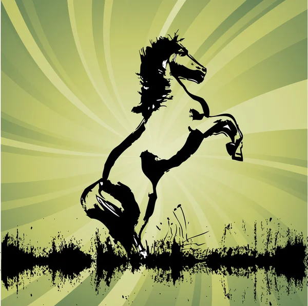 Кінь силует — стоковий вектор