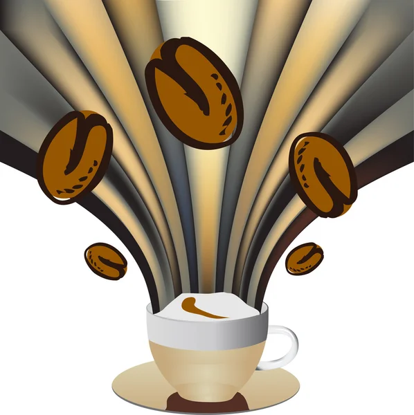 การออกแบบกาแฟ — ภาพเวกเตอร์สต็อก