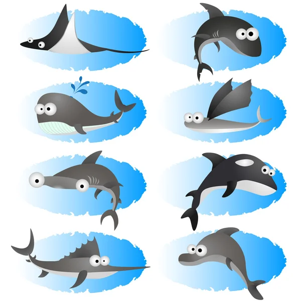 Kreslený ryby — Stockový vektor