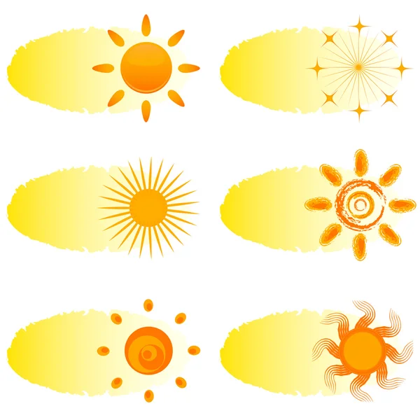 Sun set — Stock Vector