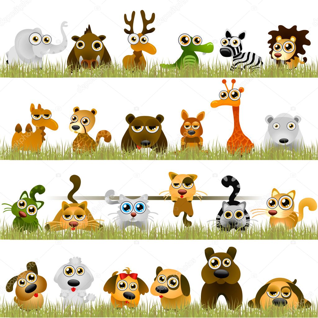 Cartoon animals (big set)
