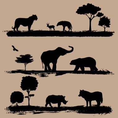 Wild animals clipart