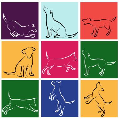 Dog series clipart