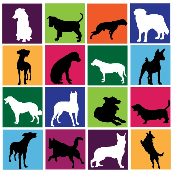 Dog set — Stock Vector