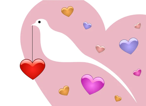 愛の鳥 — ストックベクタ