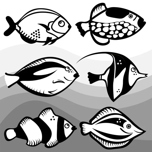 Diseño de peces — Archivo Imágenes Vectoriales