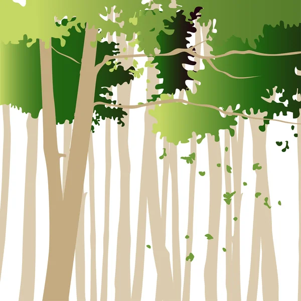 Orman doğa tasarımı — Stok Vektör