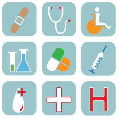 Medical icons clipart