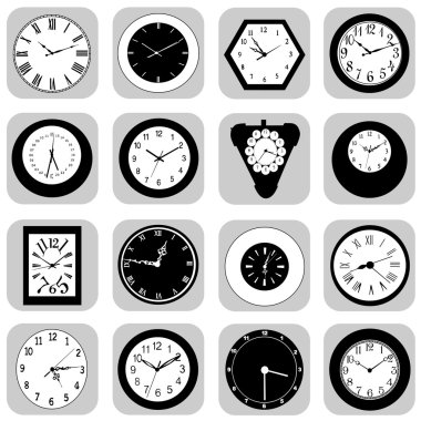 Wall clock clipart