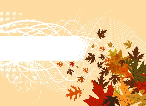 Грандж-кадр з листям — стоковий вектор