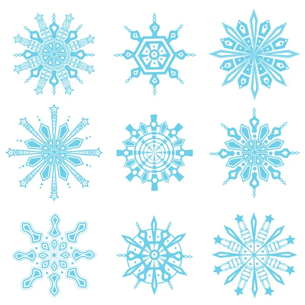 Snowflakes symbols — Stock Vector