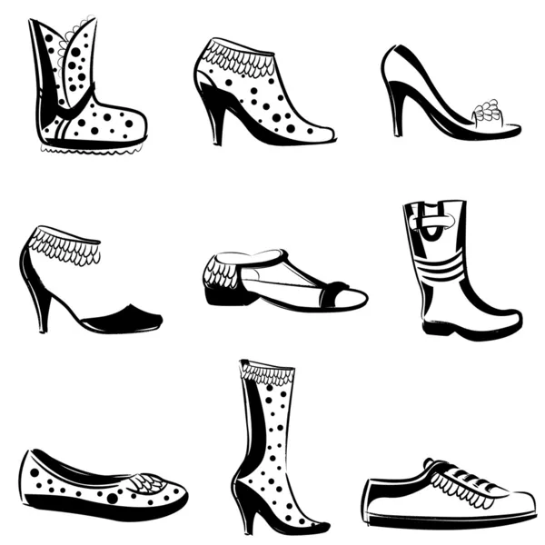 Kobieta moda buty — Wektor stockowy