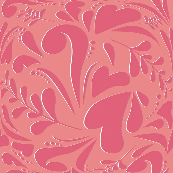 Floral amour motif sans couture — Image vectorielle
