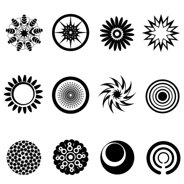 Symboles floraux — Image vectorielle
