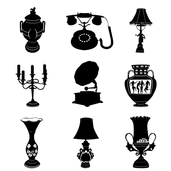 Antique objects — Stock Vector