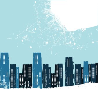 Modern buildings clipart