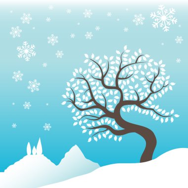 Winter background clipart