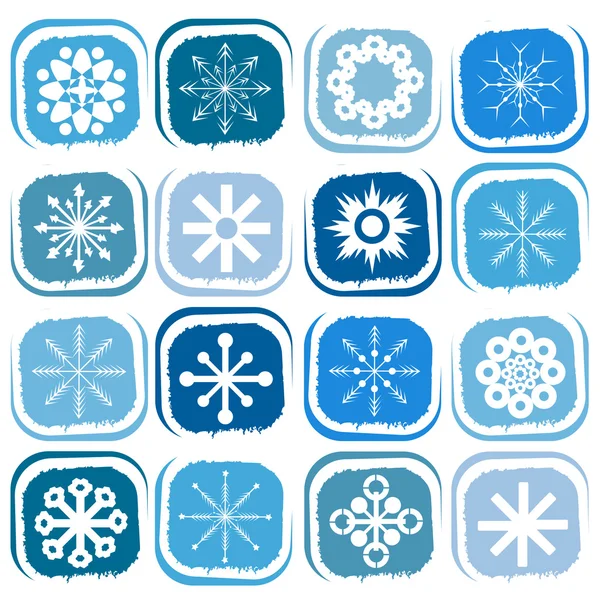 Icône flocons de neige — Image vectorielle