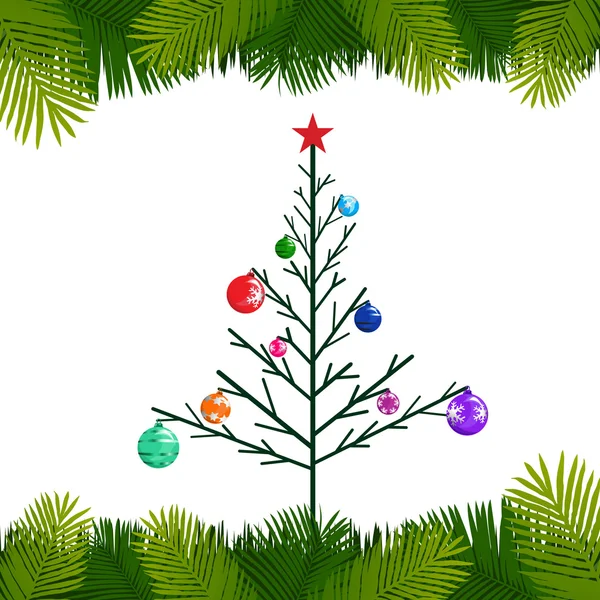 Absztrakt karácsonyfa — Stock Vector