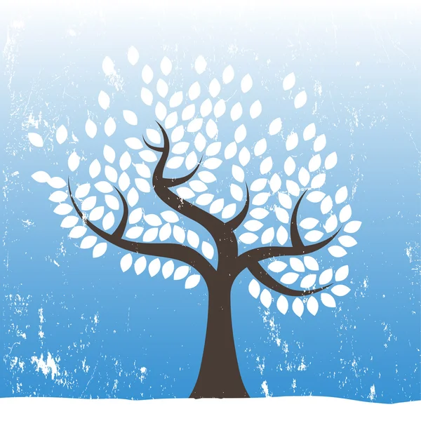 Зима дерево — стоковий вектор