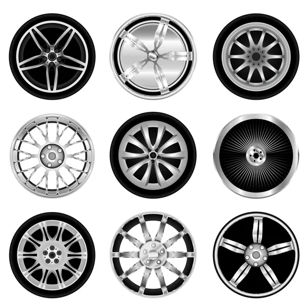 Спортивное алюминиевое колесо — стоковый вектор