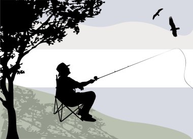 Download Man Fishing Free Vector Eps Cdr Ai Svg Vector Illustration Graphic Art