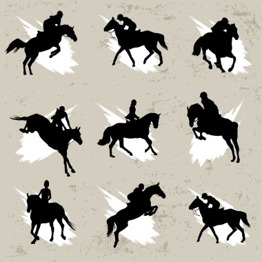 Horse silhouette clipart