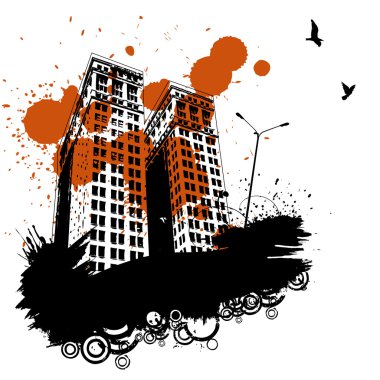 Urban grunge clipart