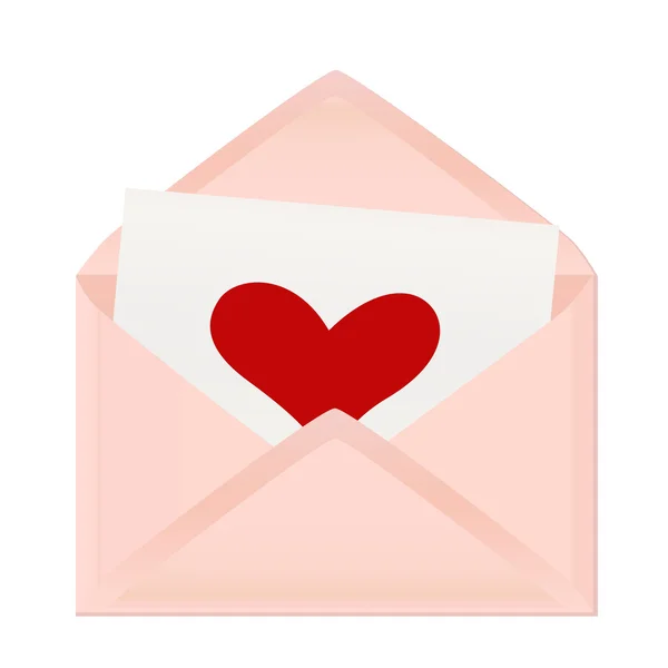 Carta de felicitación del día de San Valentín — Vector de stock