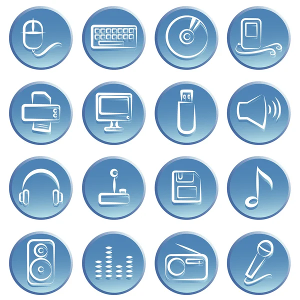Elektroniczny element ikona — Wektor stockowy
