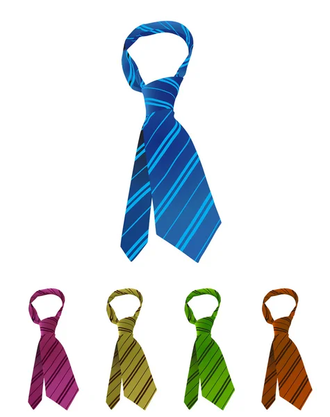 Набор галстуков — стоковый вектор