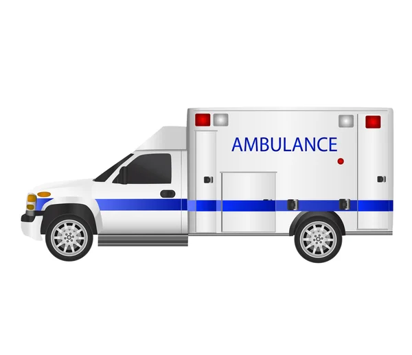 Coche ambulancia — Vector de stock