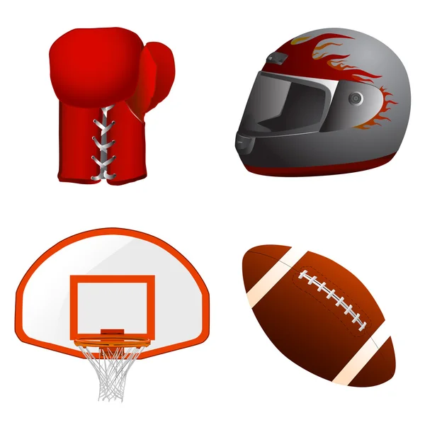 Sport accessories vector — Stock Vector