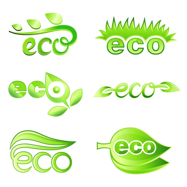 Elementos de diseño ecológico — Vector de stock