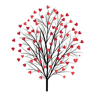 Love tree clipart