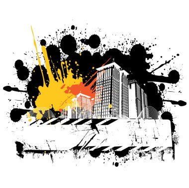 Urban city vector clipart