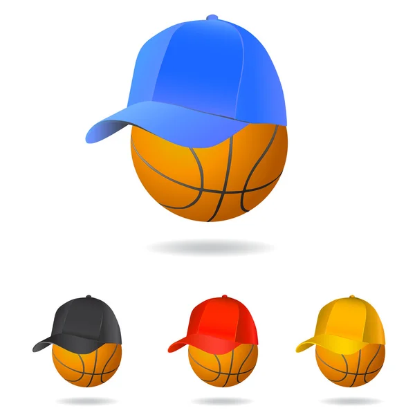 Basketball mascot — Stock Vector