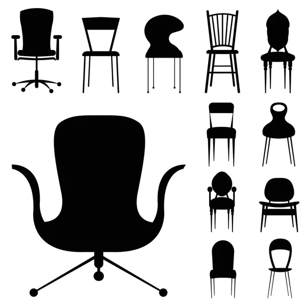 Conjunto de silla — Vector de stock