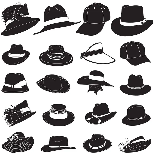 Moda şapka vektör — Stok Vektör