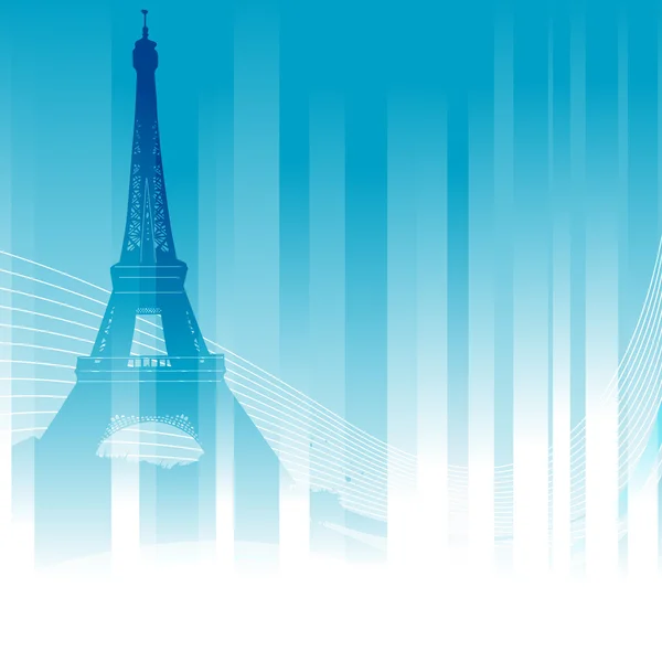 Tour Eiffel, France — Image vectorielle