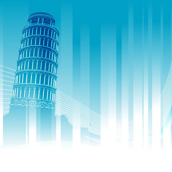 Pisa tower, italy — Stock Vector
