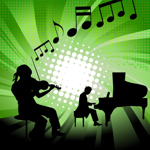 Groupe musical — Image vectorielle