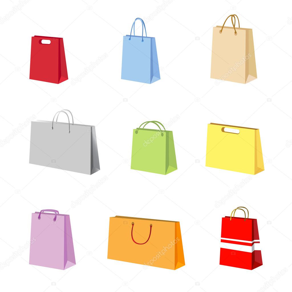 Shopping package vector